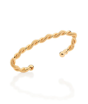 GOLD TWISTED LARGE EAR CUFF