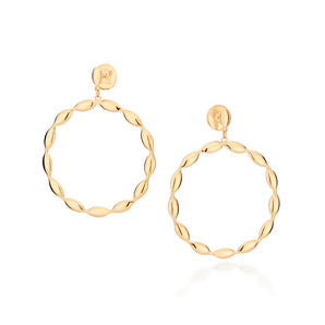 GOLD BLOBS MAXI EARRINGS