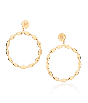 GOLD BLOBS MAXI EARRINGS
