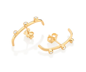 GOLD STONES EAR HOOK