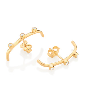 GOLD STONES EAR HOOK