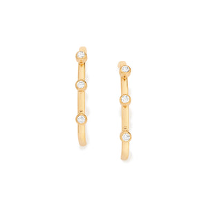 GOLD STONES EAR HOOK