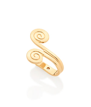 GOLD SWIRL TRAGUS EARRING