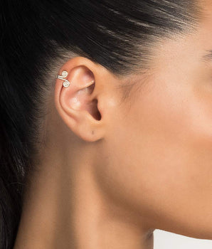 GOLD SWIRL TRAGUS EARRING
