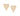 GOLD STONE HEART BUTTON EARRINGS