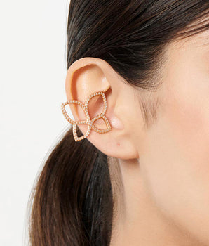 GOLD PLATED EARRING WITH ZIRCONIA