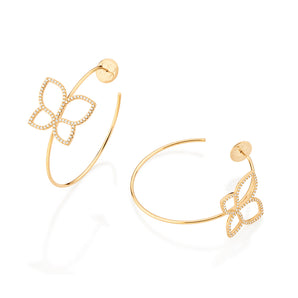 GOLD PLATED EARRING WITH ZIRCONIA
