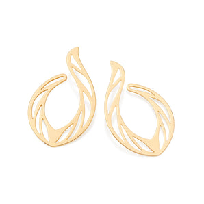 GOLD BURN MAXI EARRINGS