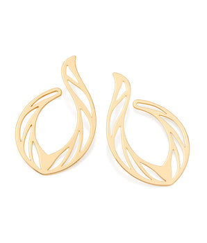 GOLD BURN MAXI EARRINGS