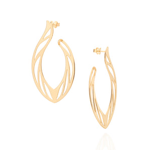 GOLD BURN MAXI EARRINGS