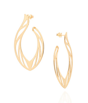 GOLD BURN MAXI EARRINGS