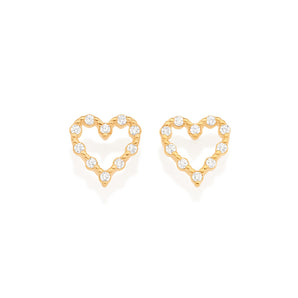 GOLD MY HEART EARRINGS