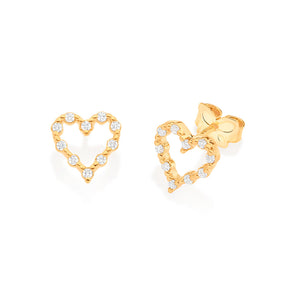 GOLD MY HEART EARRINGS