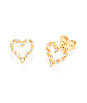 GOLD MY HEART EARRINGS