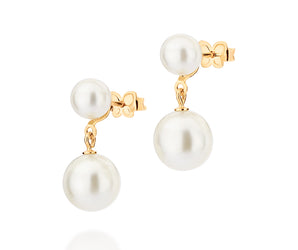 GOLD FOREVER AND ALWAYS DANGLY EARRINGS