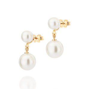 GOLD FOREVER AND ALWAYS DANGLY EARRINGS