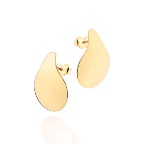 GOLD PLATED TEARDROP EARRING