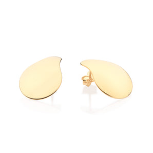 GOLD PLATED TEARDROP EARRING