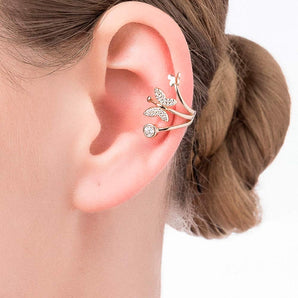 GOLD BUTTERFLIES EAR CUFF