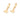 GOLD ABC KIDS HUGGIE EAARRINGS