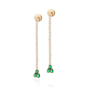 GOLD PLATED EARRING WITH ZIRCONIA
