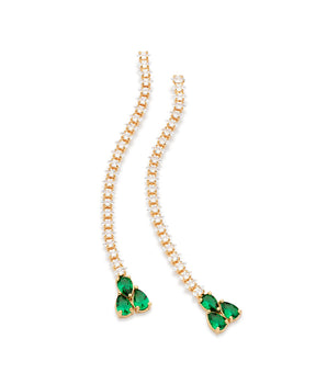 GOLD PLATED EARRING WITH ZIRCONIA