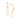 GOLD PLATED EARRING WITH ZIRCONIA