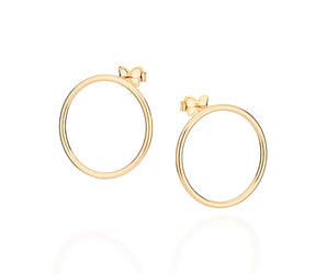 GOLD CIRCLE EARRINGS