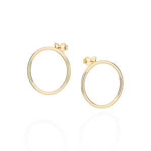 GOLD CIRCLE EARRINGS