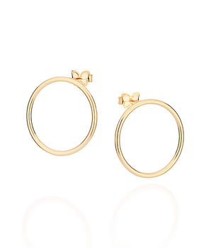 GOLD CIRCLE EARRINGS