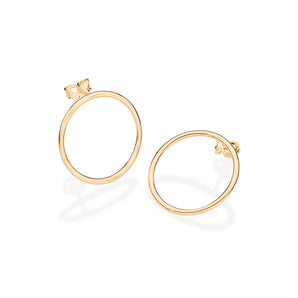 GOLD CIRCLE EARRINGS