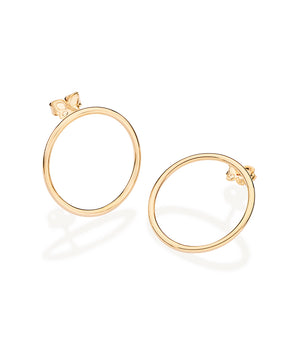 GOLD CIRCLE EARRINGS