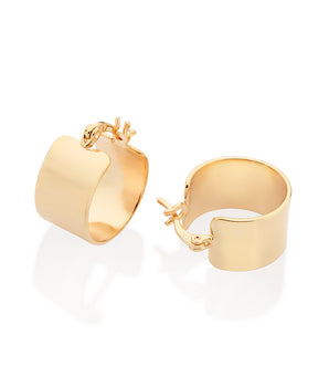 GOLD MODERN HUGGIE EARRINGS