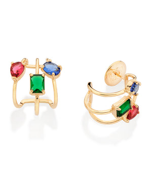GOLD BALLET HOOP EARRINGS