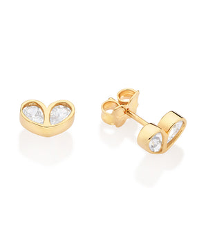GOLD EMPOWER STUD EARRINGS