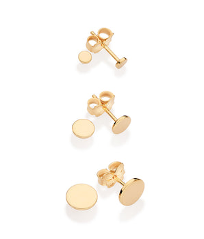 GOLD TRIPPLE CIRCLE STUD EARRING KIT