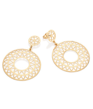 GOLD SUNNY DAY DANGLY EARRINGS