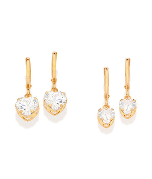 GOLD PLATED EARRING WITH ZIRCONIA