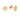 GOLD mensS GEAR STUD EARRINGS