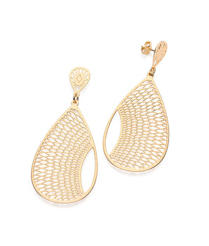 GOLD WATER DROP MAXI EARRINGS