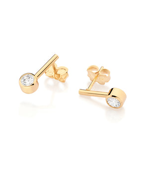 GOLD SIMPLE EVERYDAY STUDDED EARRINGS