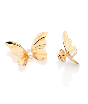 GOLD PLATED EARRING WITH ZIRCONIA