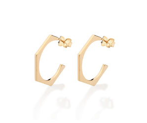 GOLD PLATED HOOP EARRING