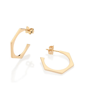 GOLD PLATED HOOP EARRING