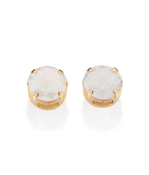 GOLD FALLEN SNOW STUD EARRINGS