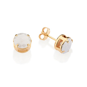 GOLD FALLEN SNOW STUD EARRINGS