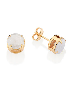 GOLD FALLEN SNOW STUD EARRINGS