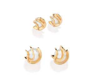 GOLD WRAPPED PEARL EARRING KIT