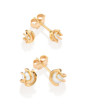 GOLD WRAPPED PEARL EARRING KIT