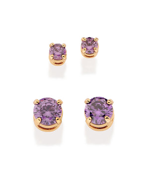 GOLD JOY EARRING KIT IN PURPLE